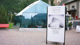 マッターホルンの登山史を展示している、ツェルマットの山岳博物館